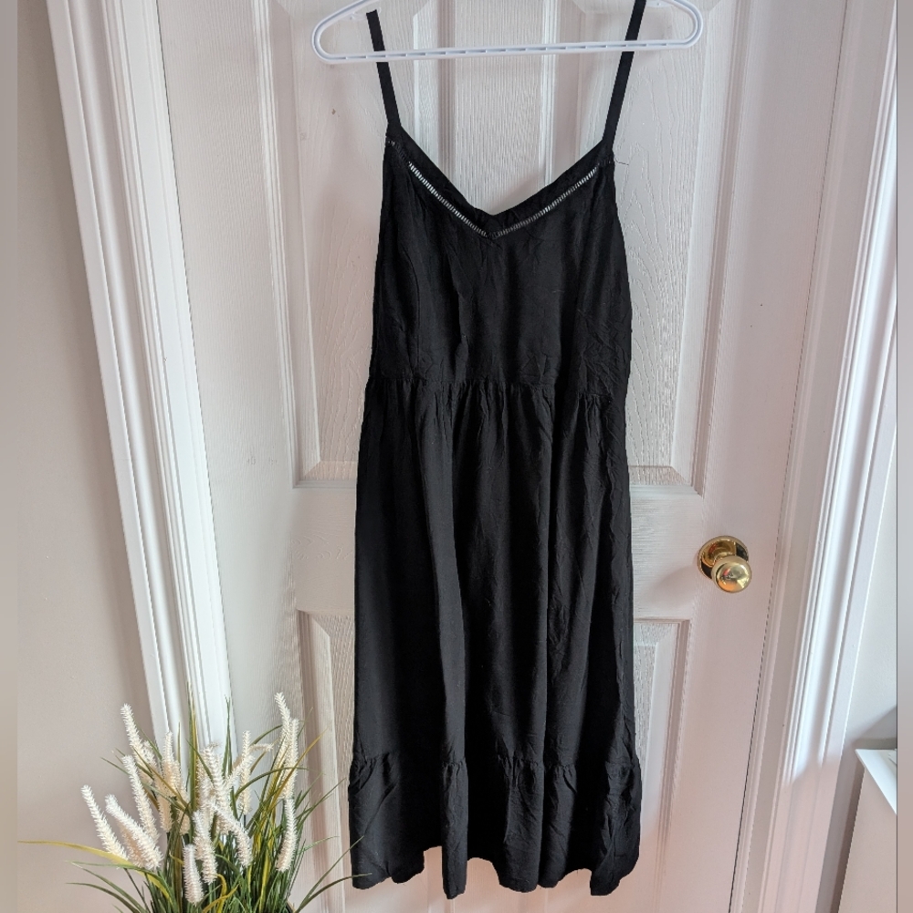 Old Navy Black Midi Dress